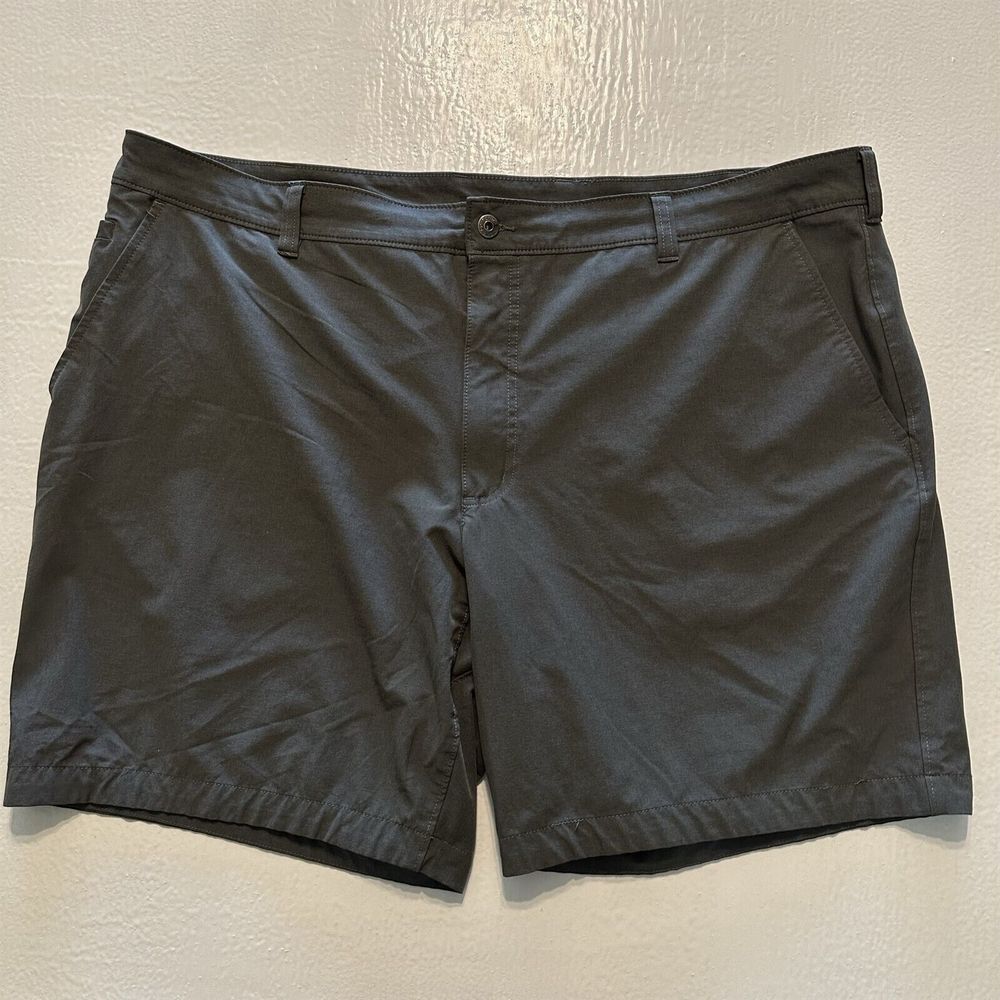 Duluth Trading‎ 46 x 9" 13403 Gray Standard Fit Flex Hybrid Chino Shorts